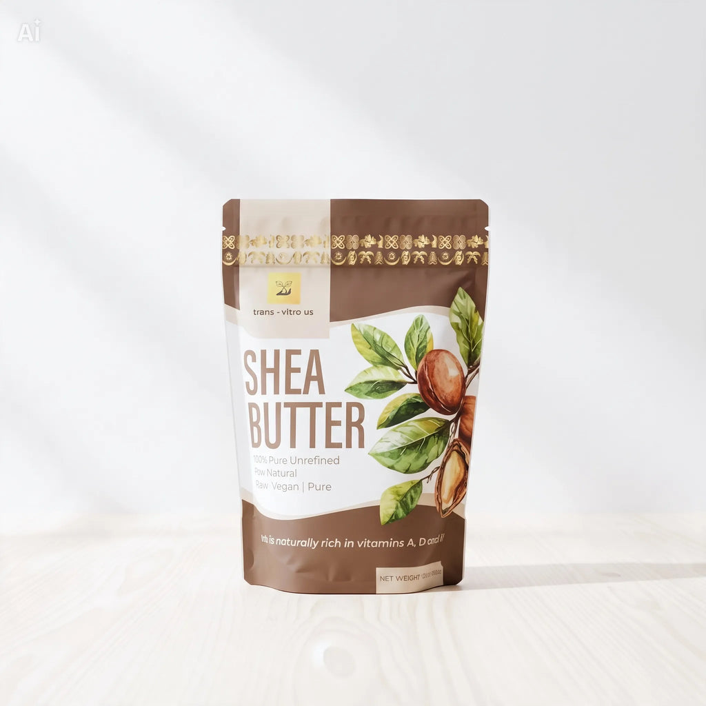 Trans-Vitro Raw Unrefined Shea Butter – 100% Natural, Ghana-Made – 16 oz