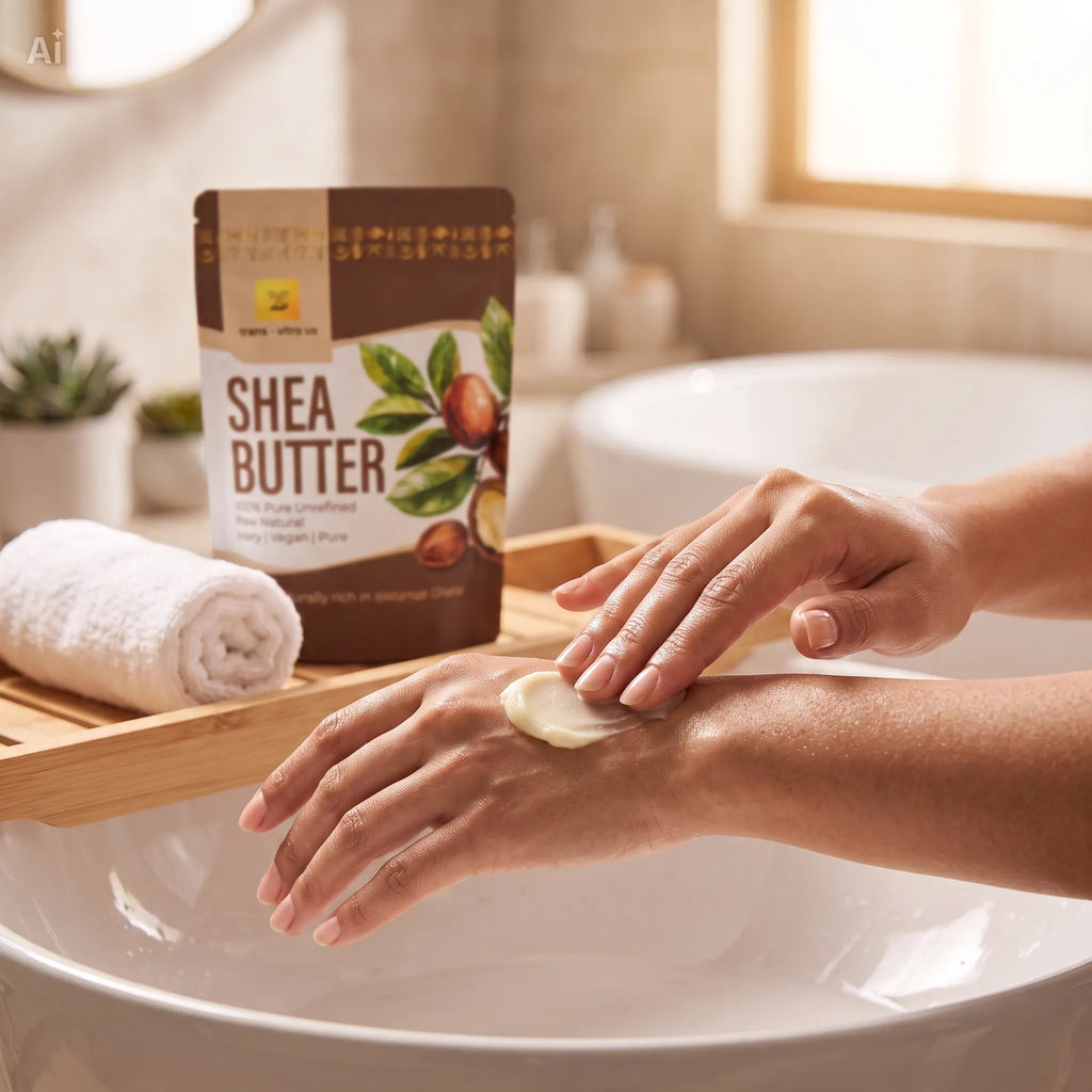 Trans-Vitro Shea Butter & Aloe Vera African Black Soap Set – Natural Skincare – 5 oz